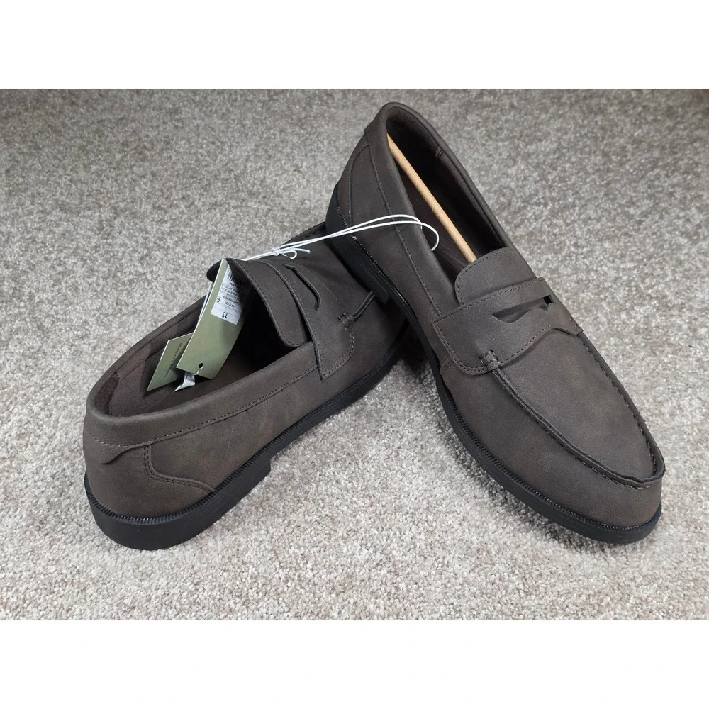 Goodfellow & Co Orson Men's Penny Loafers Dark Brown Memory Foam Size 13 NWT